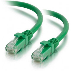 C2G Cat5e Non-Booted Unshielded (UTP) Network Patch Cable - Patch cable - RJ-45 (M) to RJ-45 (M) - 1 m - UTP - CAT 5e - stranded, uniboot - green